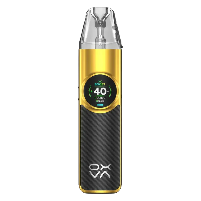 OXVA NeXlim Pod Kit Black Gold – lightweight, modern pod vape with smooth performance.
