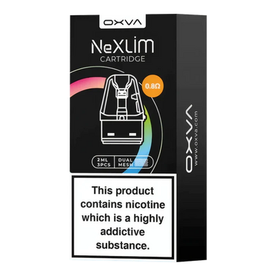 OXVA NeXlim Pods – 2ml side-fill, leak-resistant, magnetic fit, compatible with NeXlim coils for rich flavor & vapor.