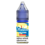 Load image into Gallery viewer, Oxva Ox Passion Nic Salt E-Liquid Blue Citrus – pack of 10x 10ml bottles, available in 10mg or 20mg nicotine strength. 
