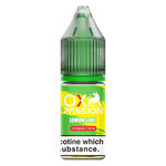 Load image into Gallery viewer, Oxva Ox Passion Nic Salt E-Liquid Lemon Lime – pack of 10x 10ml bottles, available in 10mg or 20mg nicotine strength.
