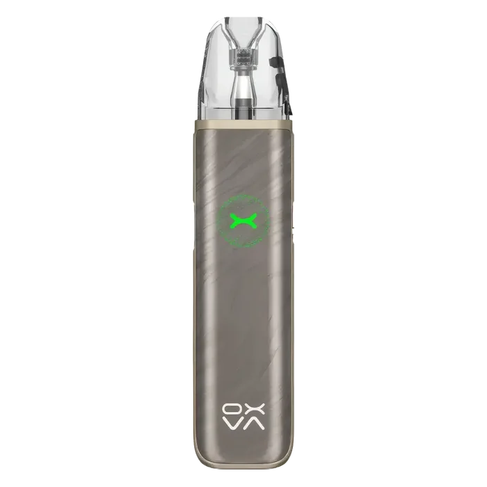 OXVA Xlim Go 2 Pod Kit in Light Brown Shadow – compact pod system with 1000mAh built-in battery, 2ml refillable pods, and adjustable airflow for MTL and RDL vaping.