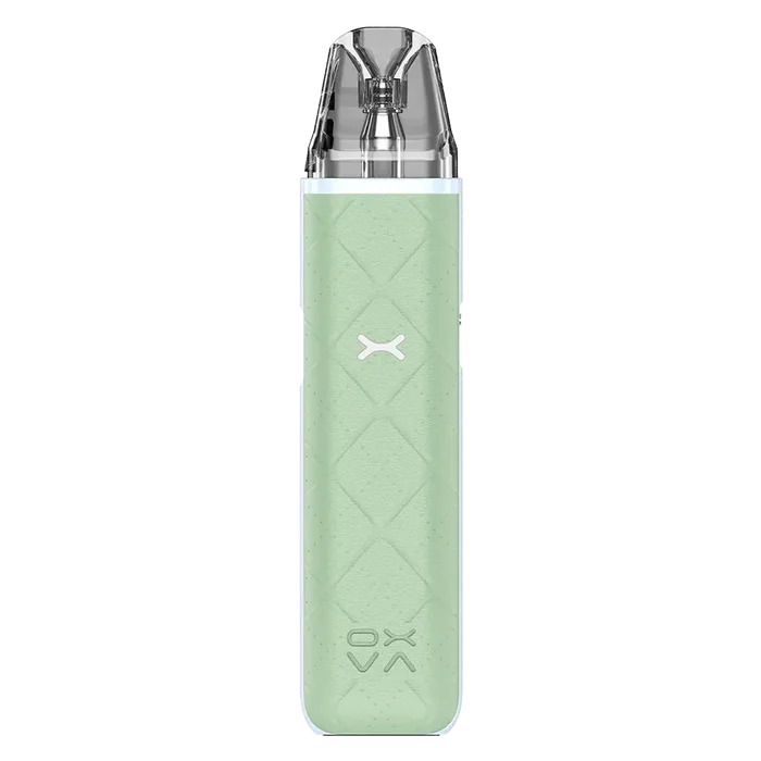 OXVA Xlim Go Pod Vape Kit in Light Green - 30W device with 1000mAh rechargeable battery and 2ml refillable pods, featuring adjustable airflow and compact design.