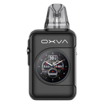 Load image into Gallery viewer, OXVA Xlim SQ Pro 2 Pod Kit in Black Leather – compact and high-performance vape device with a textured carbon finish, smart display, and adjustable power settings
