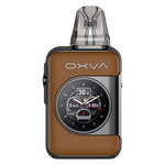 Load image into Gallery viewer, OXVA Xlim SQ Pro 2 Pod Kit in Brown Leather – compact and high-performance vape device with a textured carbon finish, smart display, and adjustable power settings
