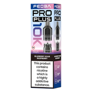 FEOBA Pro Plus 10K prefilled vape pod, 
Blueberry Sour Raspberry flavour
