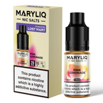 Load image into Gallery viewer, 10ml bottle of MARYLIQ Nic Salts E-Liquid in Pink Lemonade flavor, 20mg nicotine salt strength for a smooth and satisfying throat hit, ideal for refillable pod kits and MTL vaping.
