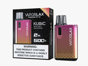 Vaporlax Kubic Refillable Pod Kit in Pink Passion – compact and stylish refillable vape device with a smooth draw activation, and user-friendly design.