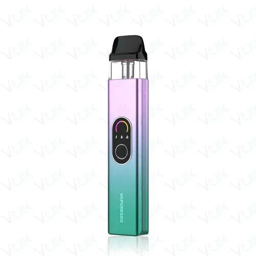Vaporesso XROS 4 Pod Kit in Pink Mint – sleek and compact vape device with precise airflow control, fast charging.