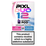 Load image into Gallery viewer, Pixl Duo 12 Prefilled Pods in Lemonade Edition – pack of prefilled pods with 2ml e-liquid capacity, designed for use with the Pixl Duo pod kit.
