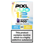 Load image into Gallery viewer, Pixl Duo 12 Prefilled Pods in Tropical Edition – pack of prefilled pods with 2ml e-liquid capacity, designed for use with the Pixl Duo pod kit.
