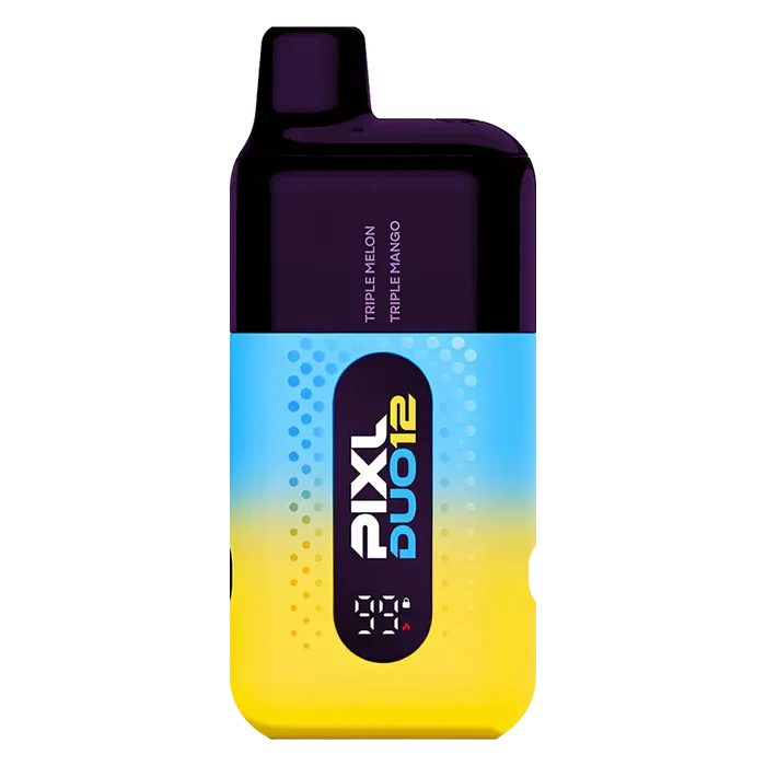 Pixl Duo 12 Vape Kit in Tropical Edition – rechargeable pod kit with 850mAh built-in battery and 2ml prefilled pods for convenient MTL vaping.