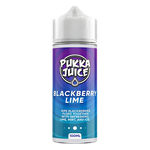 Load image into Gallery viewer, Pukka Juice 100ml Shortfill Range 0mg Blackberry Lime – nicotine-free vape juice bursting with bold, fruity flavors and smooth clouds
