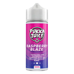 Load image into Gallery viewer, Pukka Juice 100ml Shortfill Range 0mg Raspberry Blaze – nicotine-free vape juice bursting with bold, fruity flavors and smooth clouds

