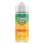 Load image into Gallery viewer, Pukka Juice 100ml Shortfill Range 0mg Tropical – nicotine-free vape juice bursting with bold, fruity flavors and smooth clouds
