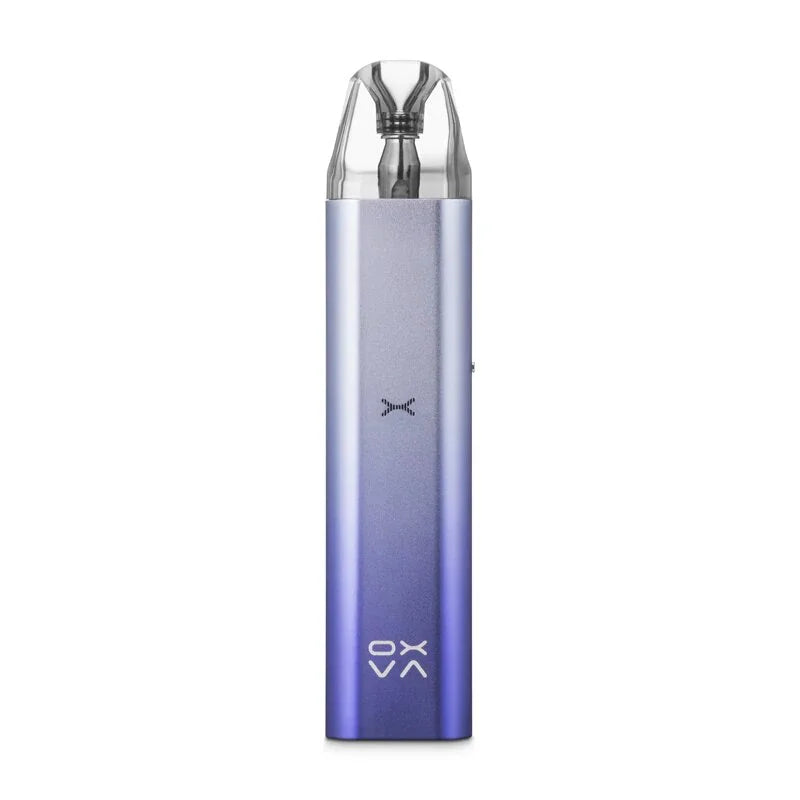 OXVA Xlim SE Pod Kit in Purple Silver - a sleek e‑cigarette vape pod with a powerful 900mAh battery and 2ml e‑liquid capacity, offering adjustable airflow and smooth vapor production for a reliable all‑day vaping experience.
