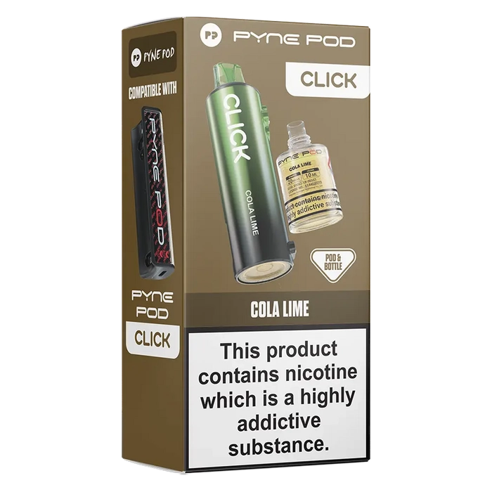 Pyne 50K Prefilled Pod in cola lime flavor – sleek, high-capacity prefilled pod with up to 50,000 puffs.