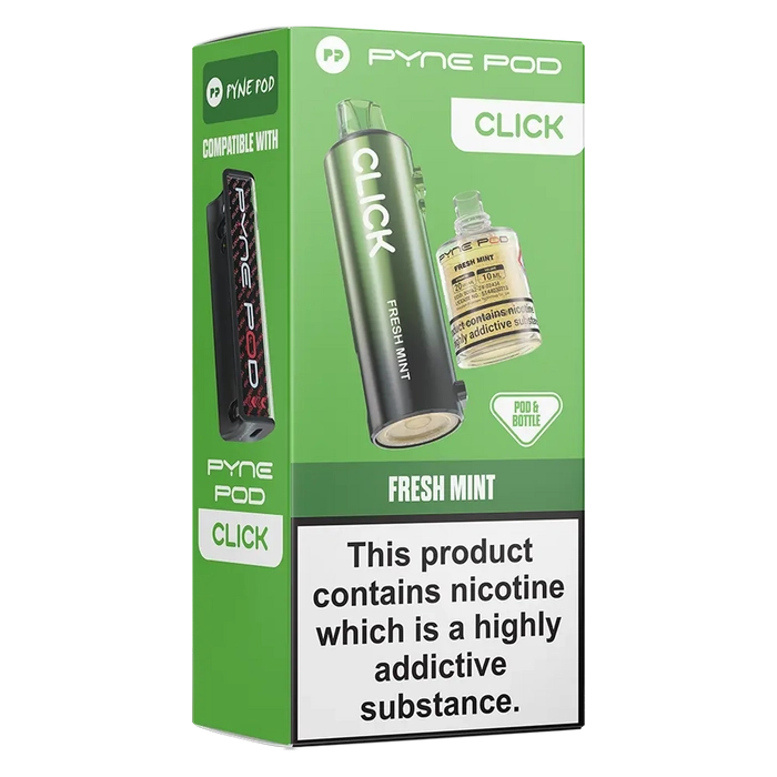 Pyne 50K Prefilled Pod in fresh mint flavor – sleek, high-capacity prefilled pod with up to 50,000 puffs.
