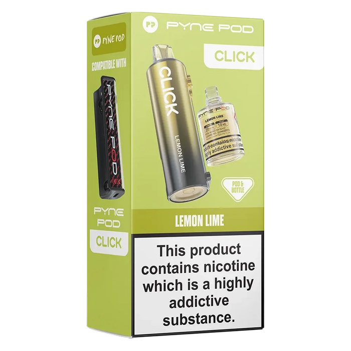 Pyne 50K Prefilled Pod in lemon lime flavor – sleek, high-capacity prefilled pod with up to 50,000 puffs.