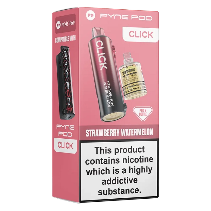 Pyne 50K Prefilled Pod in strawberry watermelon flavor – sleek, high-capacity prefilled pod with up to 50,000 puffs.