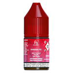 Load image into Gallery viewer, 10ml bottle of R and M Tornado 7000 Nic Salt E-Liquid in Banana Ice flavor, combining sweet creamy banana with an icy menthol finish; formulated for smooth nicotine delivery, perfect for pod systems and mouth-to-lung vaping.
