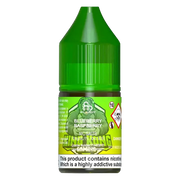 10ml bottle of R and M Tornado 7000 Nic Salt E-Liquid in Blueberry Raspberry flavor, formulated for smooth nicotine delivery, perfect for pod systems and mouth-to-lung vaping.