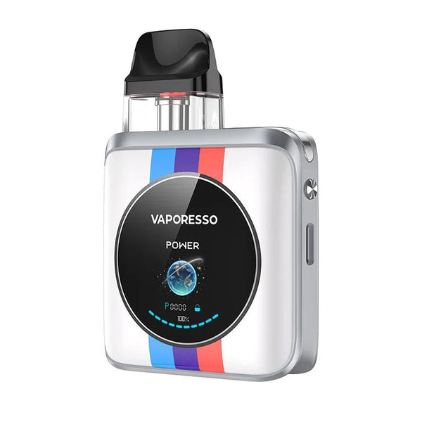 Vaporesso XROS 4 Nano Pod Kit in Race Track – ultra-compact vape device with an adjustable airflow, and COREX heating tech for consistent flavor.