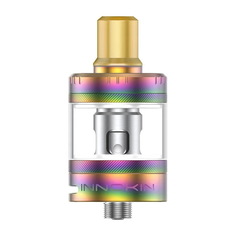 Innokin Zenith Minimal Tank in Rainbow – 2ml TPD-compliant vape tank designed for smooth MTL vaping with easy top-fill system.