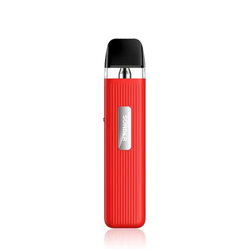 GeekVape Sonder Q Vape Pod Kit in Red – sleek and lightweight pod system with a draw-activated design, adjustable airflow, and consistent performance for smooth MTL vaping.