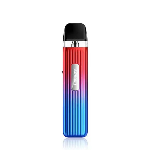 GeekVape Sonder Q Vape Pod Kit in Red Blue  – sleek and lightweight pod system with a draw-activated design, adjustable airflow, and consistent performance for smooth MTL vaping.