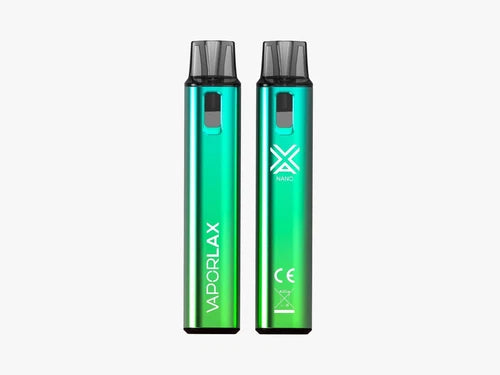 Vaporlax Nano Refillable Pod System Vape Kit 500mAh, Rechargeable, Reusable TPD