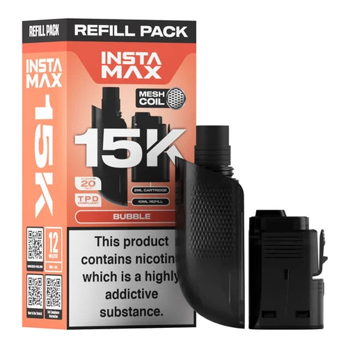 Insta Max 15K Prefilled Pods in Bubble flavour – long-lasting vape pods with bold flavours and smooth nicotine delivery