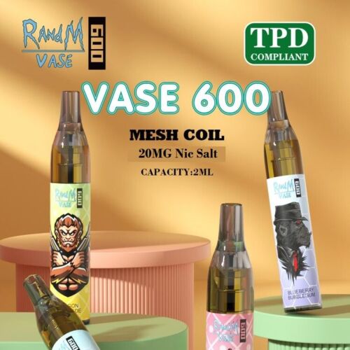 R and M Vase 600 Disposable Vape Pod Device 20mg