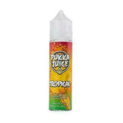 Pukka Juice Tropical 50ml e-liquid with 0mg nicotine and 70/30 VG/PG ratio, offering a fruity tropical flavor blend.
