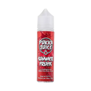 Pukka Juice Summer Fruits 50ml e-liquid with 0mg nicotine and 70/30 VG/PG ratio, offering a fruity tropical flavor blend.