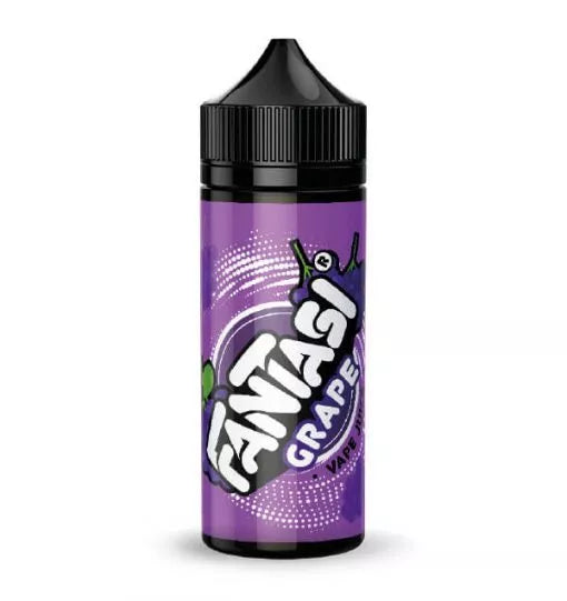 100ml shortfill bottle of Fantasi Premium E-Liquid in Grape flavor, 70VG/30PG ratio for rich flavor and thick vapor clouds, nicotine-free with space for nic shots.