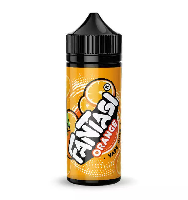 100ml shortfill bottle of Fantasi Premium E-Liquid in Orange flavor, 70VG/30PG ratio for rich flavor and thick vapor clouds, nicotine-free with space for nic shots.