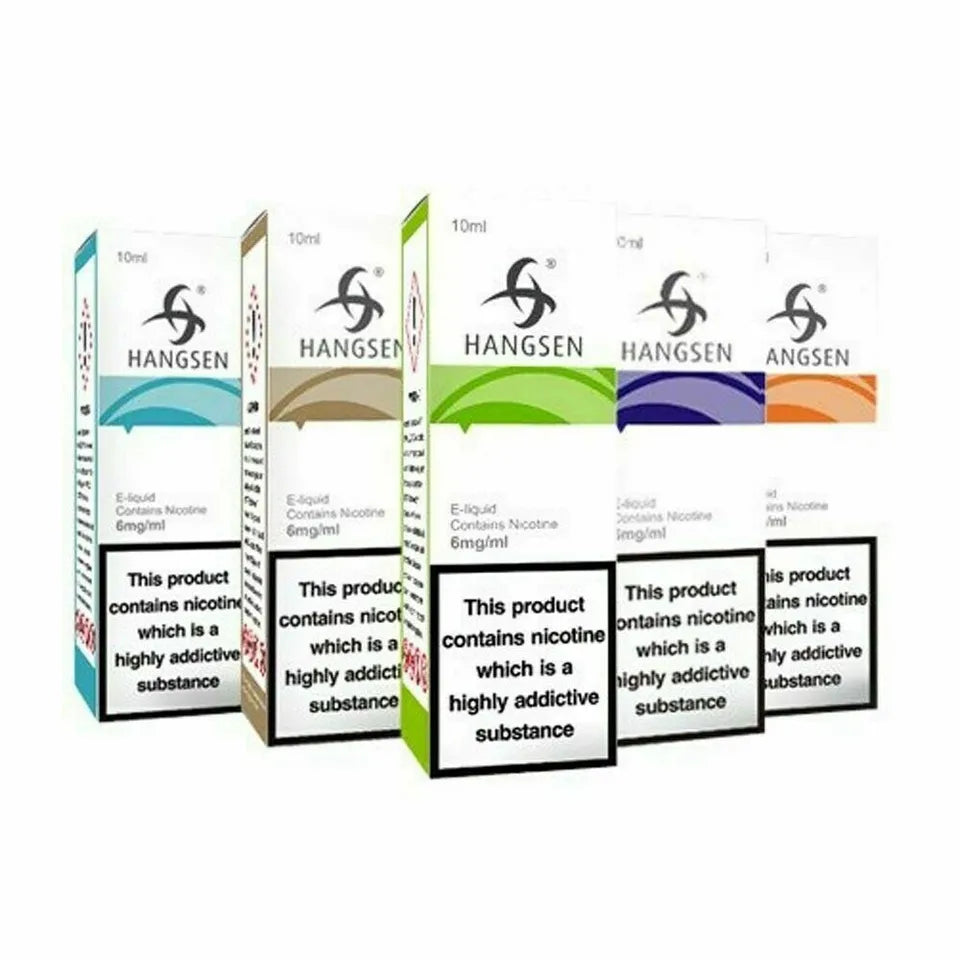 Hangsen E-Liquid Bundle 10ml, 70/30 PG/VG - Pack of 10 Bottles