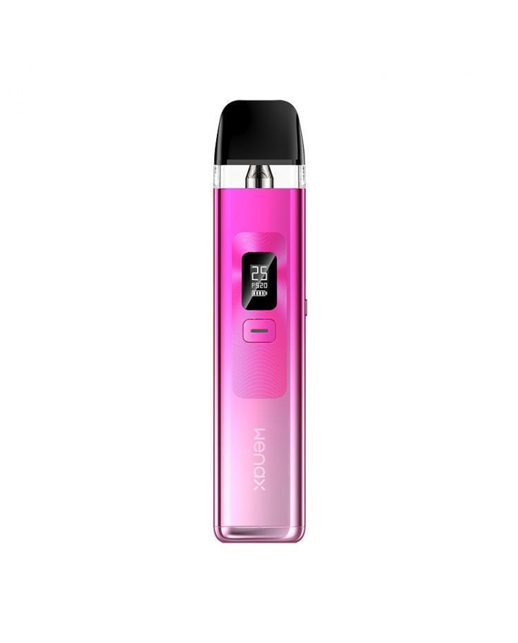 Geekvape Wenax Q Pod Vape Kit in Sakura Pink – sleek and lightweight pod system with an adjustable power output, smooth draw activation, and precise airflow control for a personalized vape.