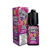 Seriously Salty Nic Salt E-Liquid bottle in Guava Passion flavor, featuring a tropical blend of sweet guava and tangy passionfruit; smooth nicotine salt formula for a satisfying vape, ideal for use in low-wattage pod devices.