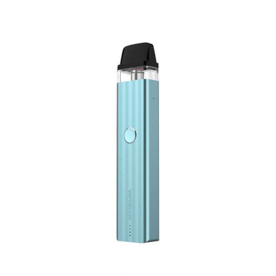 Vaporesso XROS 2 Pod Vape Kit in Sierra Blue – sleek and slim pod system with a 1000mAh battery, adjustable airflow, and SSS leak-resistant design for a smooth and customizable MTL vaping experience.
