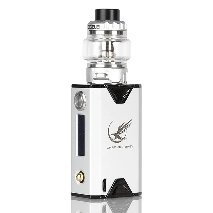 Platinum Sigelei Chronus BABY 80W Starter Kit – compact yet powerful vape device with premium design and adjustable wattage