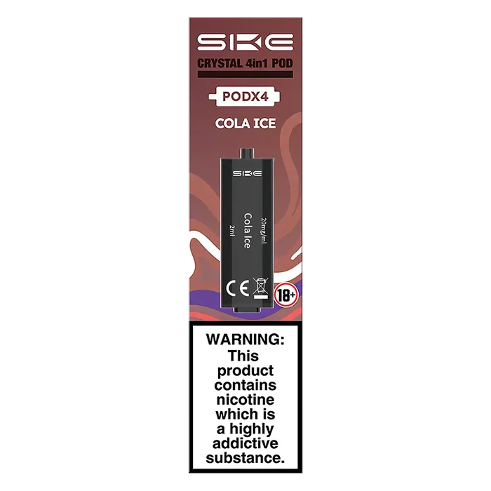 Cola Ice SKE Crystal 4 in 1 Prefilled Pods – premium vape pods with multiple flavour options and smooth performance