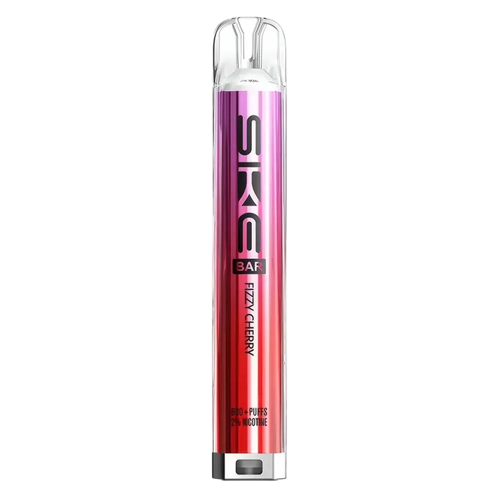 SKE Crystal Bar 600 Prefilled Pod Kit in fizzy cherry – Rechargeable 20mg MTL Vape Pod System