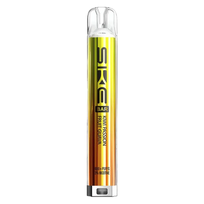 SKE Crystal Bar 600 Prefilled Pod Kit in kiwi passion fruit guava – Rechargeable 20mg MTL Vape Pod System
