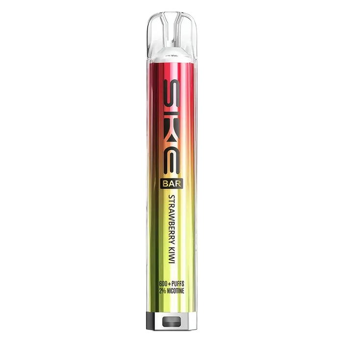 SKE Crystal Bar 600 Prefilled Pod Kit in strawberry kiwi – Rechargeable 20mg MTL Vape Pod System
