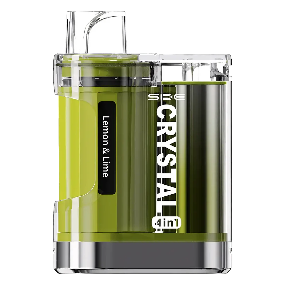 SKE Crystal 4 in 1 Prefilled Pod Kit lemon lime – multi-flavor, high-capacity vape kit with sleek design