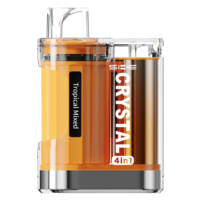 SKE Crystal 4 in 1 Prefilled Pod Kit Tropical Mixed – multi-flavor, high-capacity vape kit with sleek design