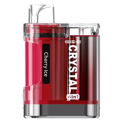 SKE Crystal 4 in 1 Prefilled Pod Kit Cherry Ice – multi-flavor, high-capacity vape kit with sleek design
