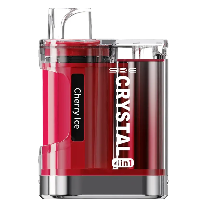 SKE Crystal 4 in 1 Prefilled Pod Kit Cherry Ice – multi-flavor, high-capacity vape kit with sleek design