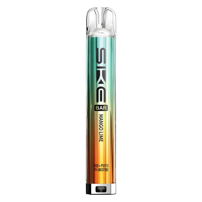 SKE Crystal Bar 600 Prefilled Pod Kit in Mango Lime – Rechargeable 20mg MTL Vape Pod System